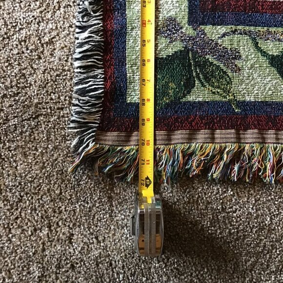 Judy Buswell Multicolor Apples Design Decorative Throw Blanket - Cotton - Picture 8 of 8